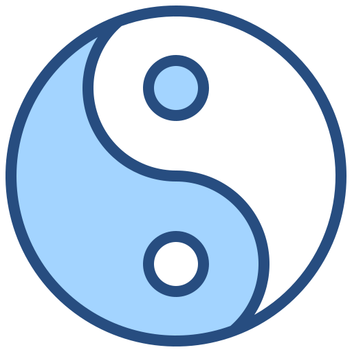 yin yang Generic Blue ikona