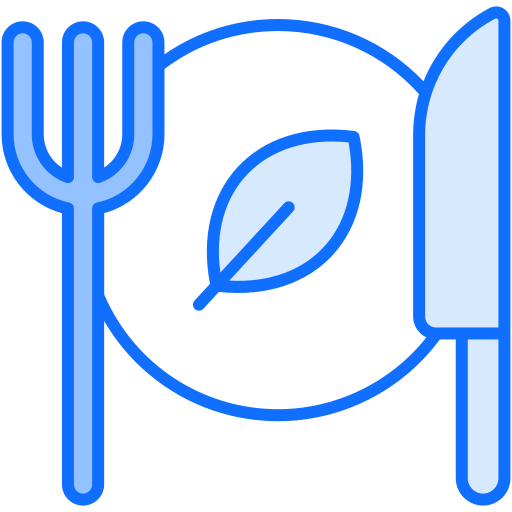 piatto vegetariano Generic Blue icona