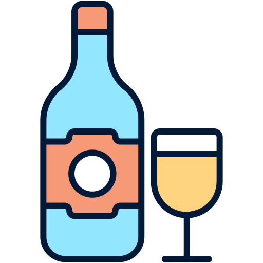 vino Generic Outline Color icono