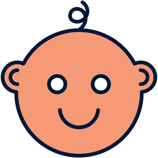 Kid Generic Outline Color icon