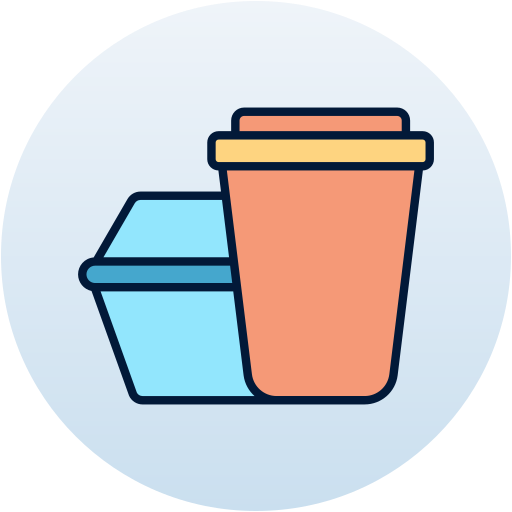 食品容器 Generic Outline Color icon
