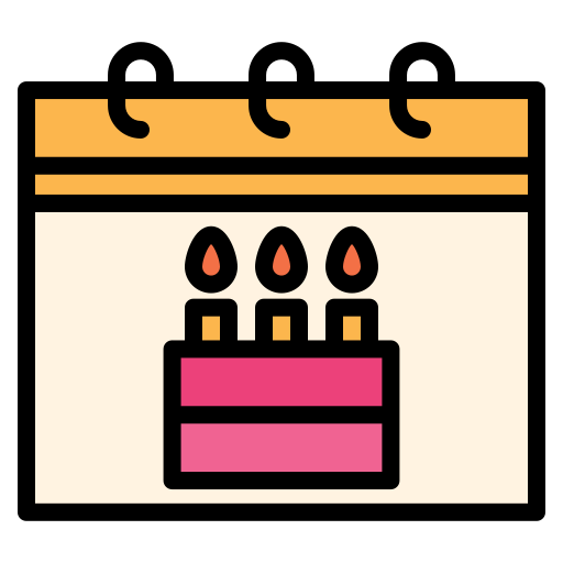 cumpleaños Generic Outline Color icono