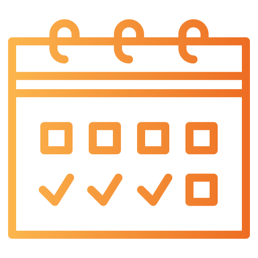 calendrier Generic Gradient Icône