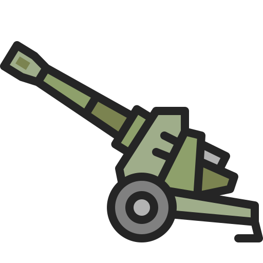 artillerie Generic Outline Color icoon