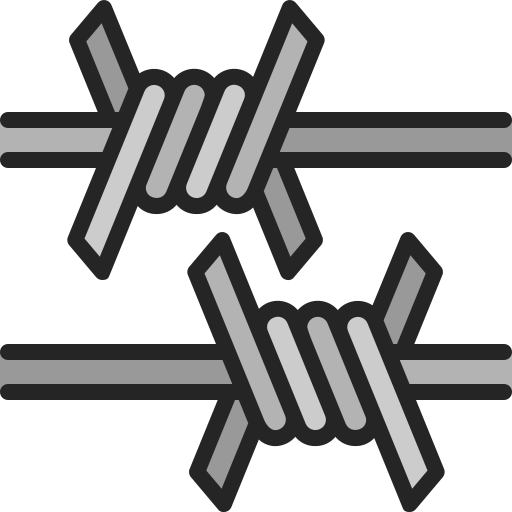 Barbed wire Generic Outline Color icon