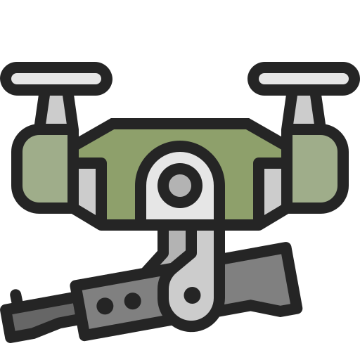 drone intelligente Generic Outline Color icona