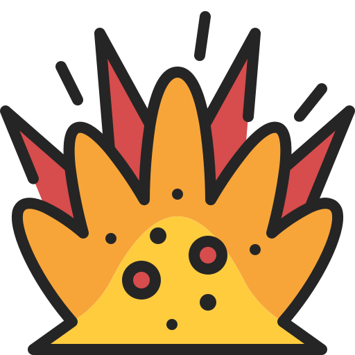 explosion Generic Outline Color icon