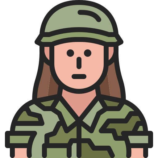 soldaat Generic Outline Color icoon