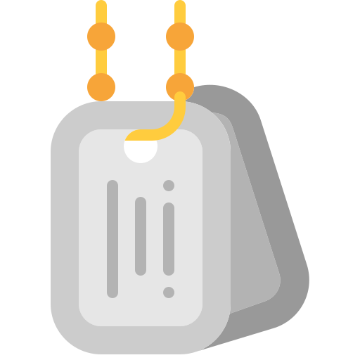 Dog tag Generic Flat icon