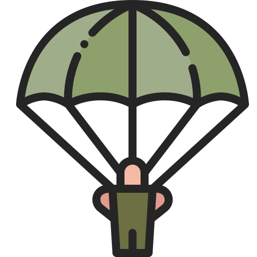 Paratrooper Generic Outline Color icon
