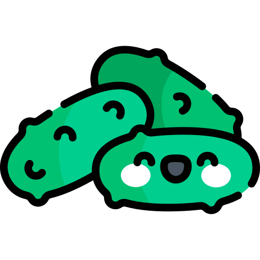 Cucumber Kawaii Lineal color icon
