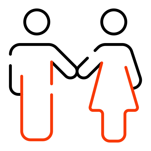 커플 Generic Outline Color icon