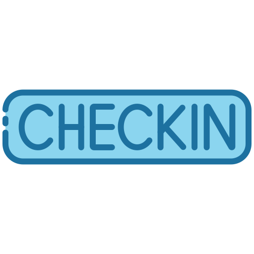 check-in Generic Blue Ícone