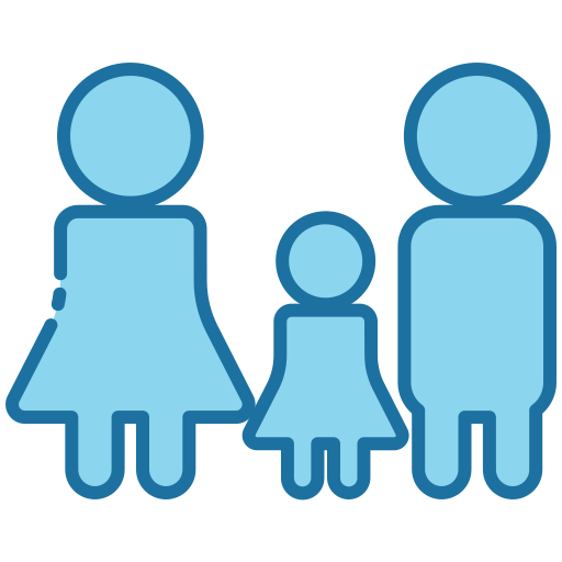 가족 Generic Blue icon