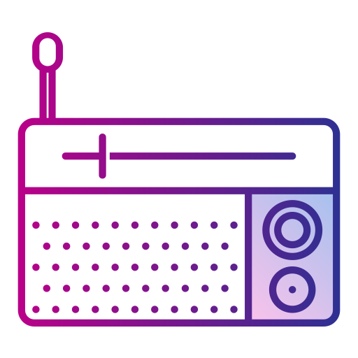 라디오 Generic Lineal Color Gradient icon