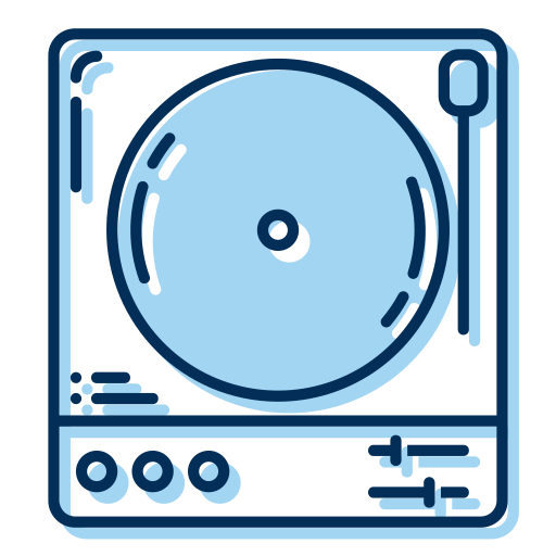 vinyl-player Generic Blue icon