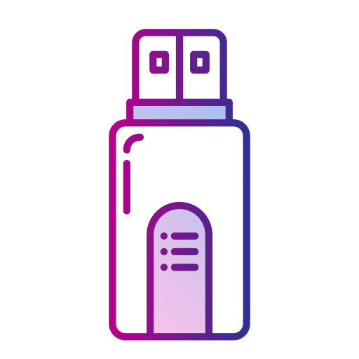 flash-disk Generic Lineal Color Gradient icon