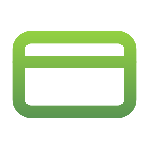 신용 카드 Generic Gradient icon