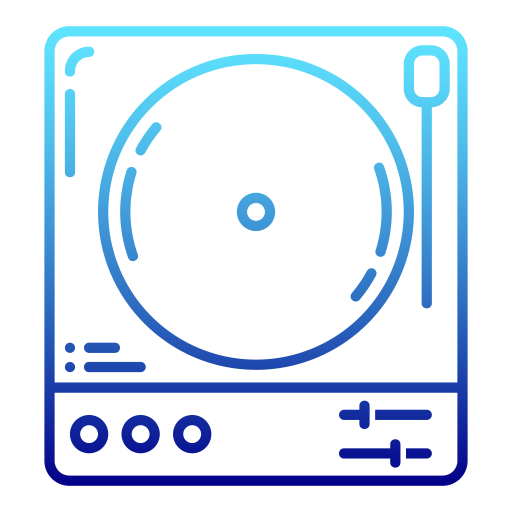 Vinyl player Generic Gradient icon