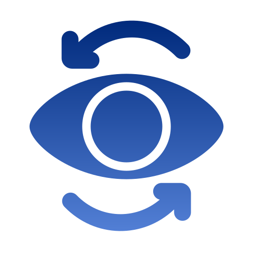 Eye Generic Flat Gradient icon
