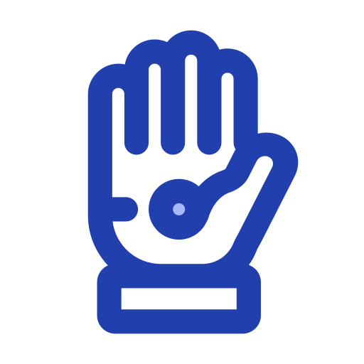 handbediening Generic Blue icoon