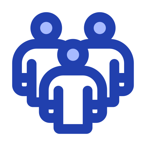 bevölkerung Generic Blue icon