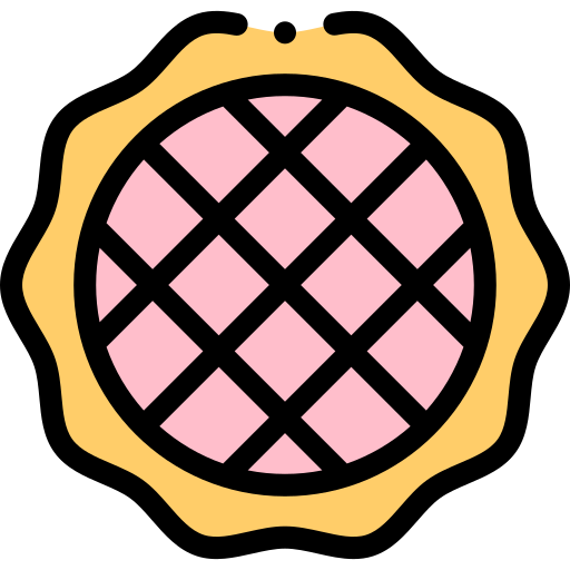 사과 파이 Detailed Rounded Lineal color icon