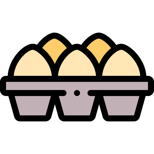 卵 Detailed Rounded Lineal color icon