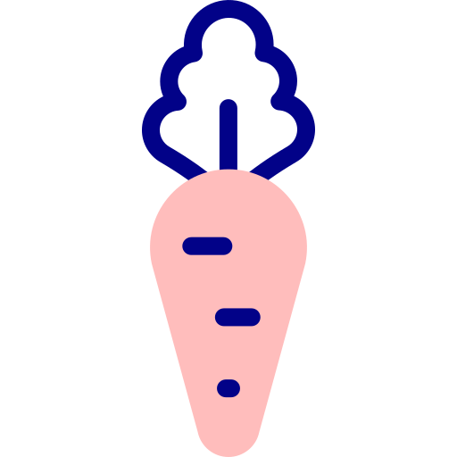 zanahoria Detailed Mixed Lineal color icono