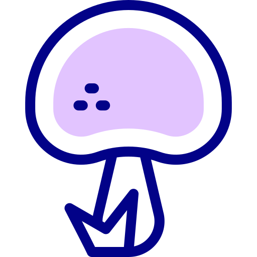 Mushroom Detailed Mixed Lineal color icon