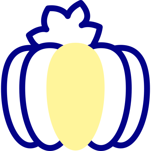 かぼちゃ Detailed Mixed Lineal color icon