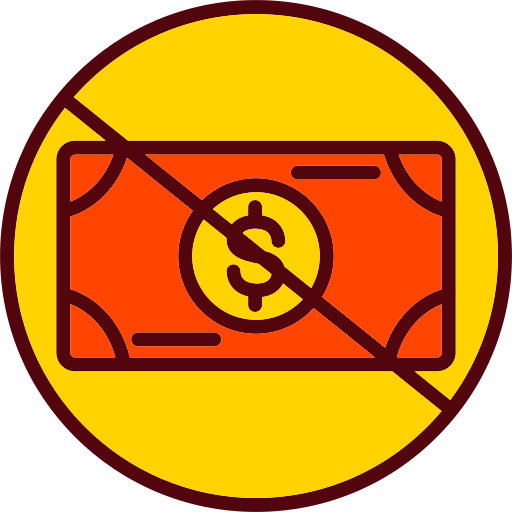 No cash Generic Outline Color icon
