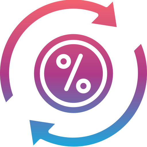 tasso di cambio Generic Flat Gradient icona