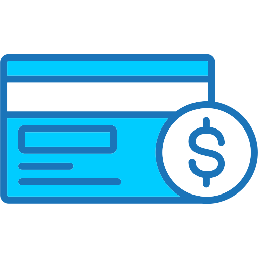 Credit card Generic Blue icon