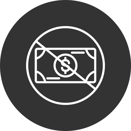 kein bargeld Generic Glyph icon