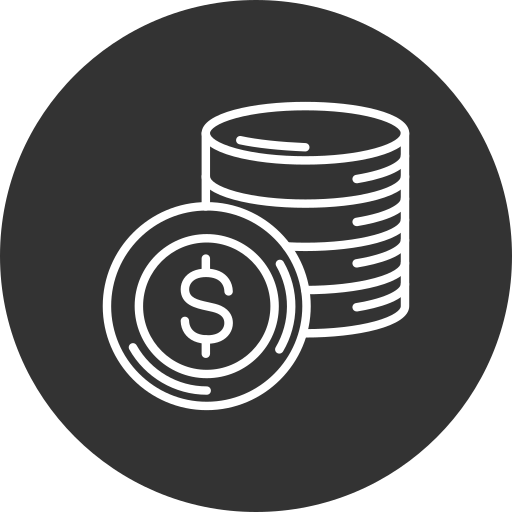 Coins Generic Glyph icon