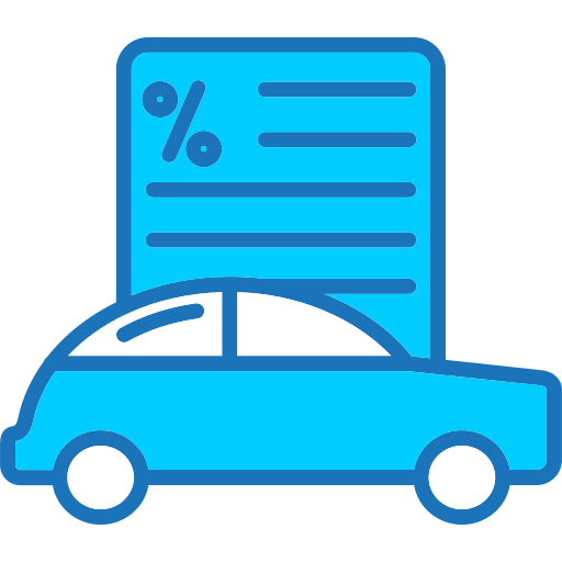 Car loan Generic Blue icon