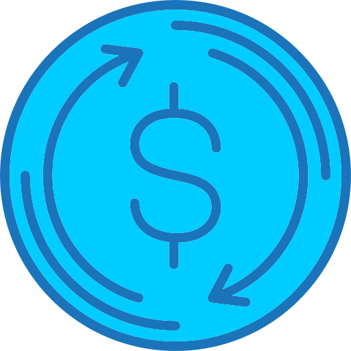 wisselkoers Generic Blue icoon