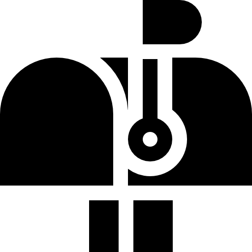 メールボックス Basic Straight Filled icon