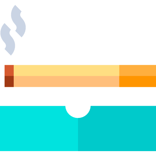 Cigarette Basic Straight Flat icon