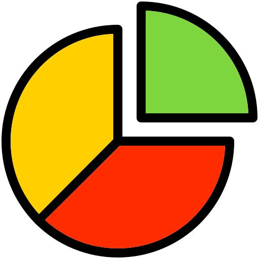 Круговая диаграмма Generic Outline Color иконка