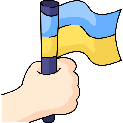 ukraina Generic Thin Outline Color ikona