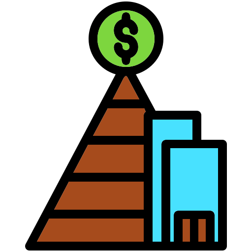 Pyramid Generic Outline Color icon