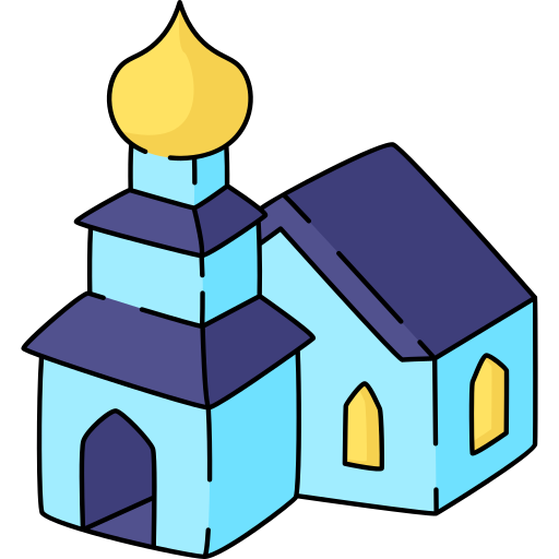 kirche Generic Thin Outline Color icon