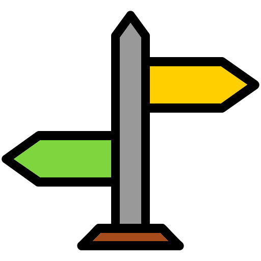 方向 Generic Outline Color icon