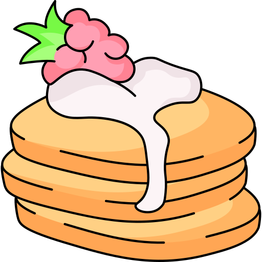 pancakes Generic Thin Outline Color icona