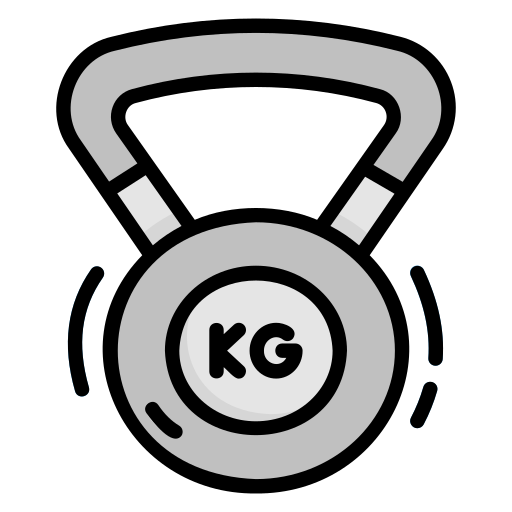 kettlebell Generic Outline Color icoon