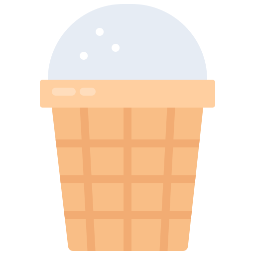 アイスクリーム Coloring Flat icon