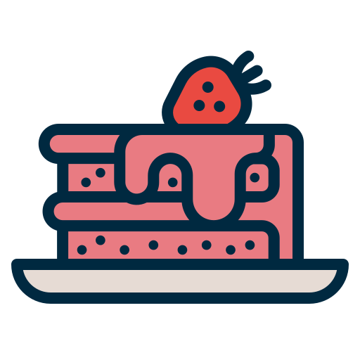 torta Generic Outline Color icono