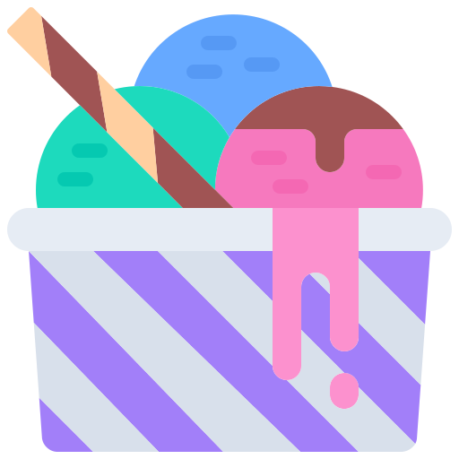 helado Coloring Flat icono